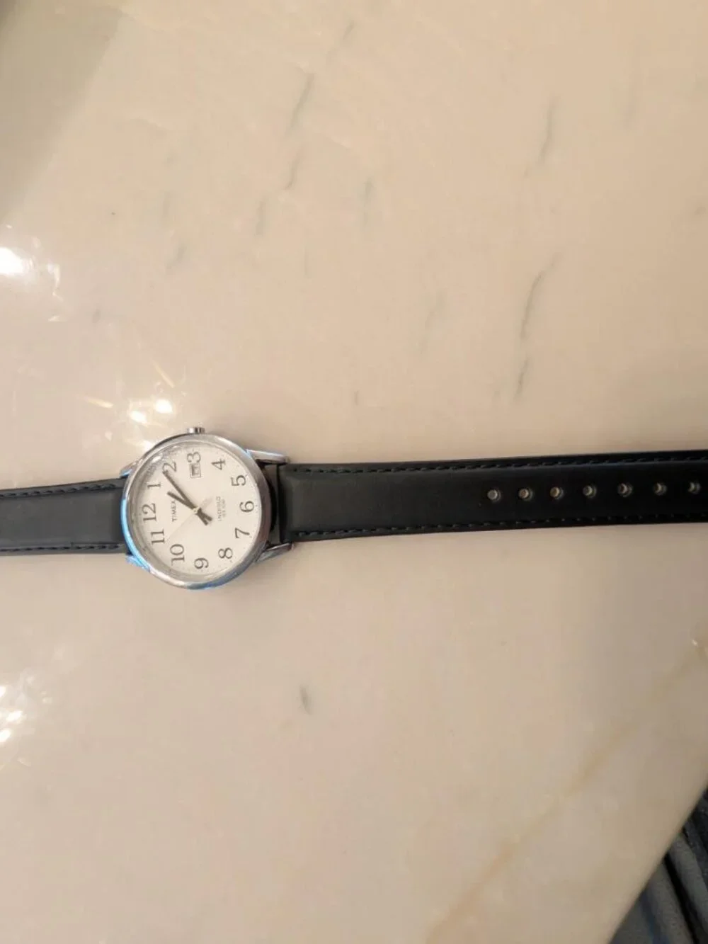 Timex Easy Reader Indiglo — 2011 — Fresh Battery, Brand New Genuine Leather Band
